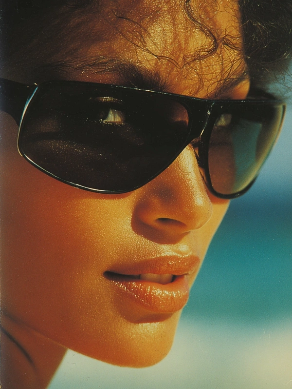 Женский портрет с солнцезащитными очками