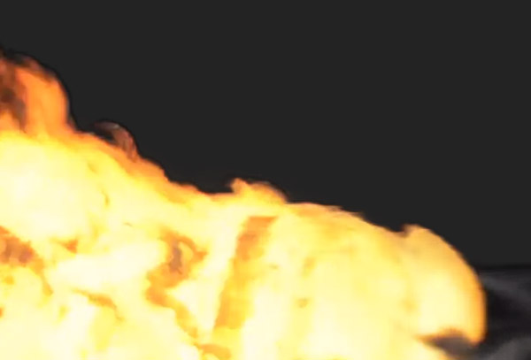  OBS Stinger (scene transition) burning fla