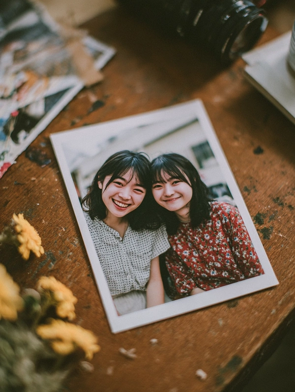 Дружеская фотосессия двух девушек