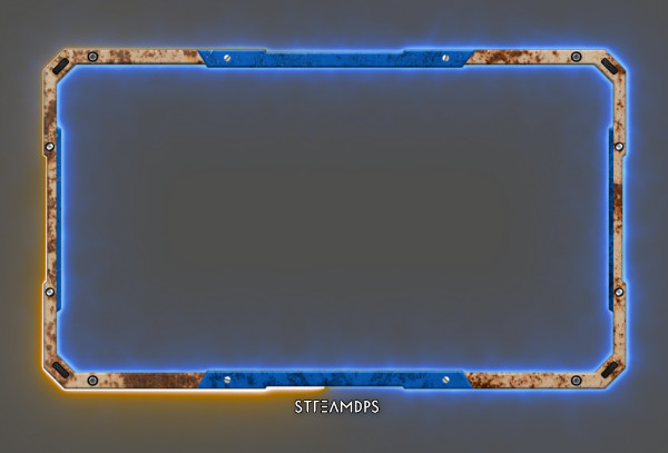 S36 rust metal neon 16:9 frame