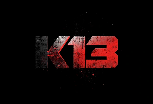 Гранж стиль логотипа K13