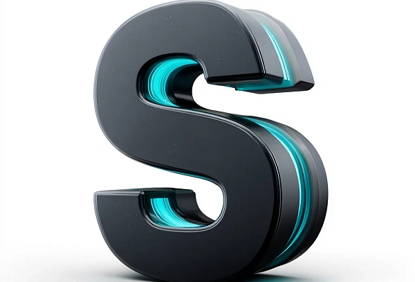 Современная 3D буква S