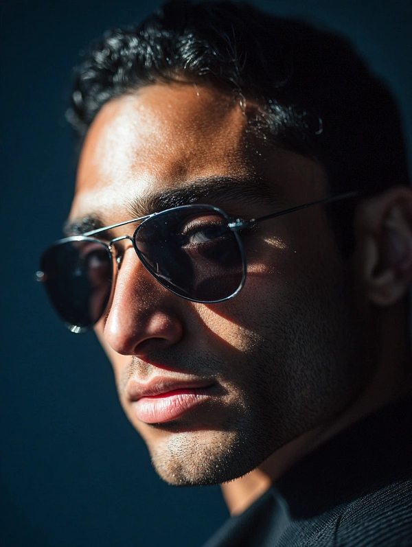 Мужской портрет с темными очками