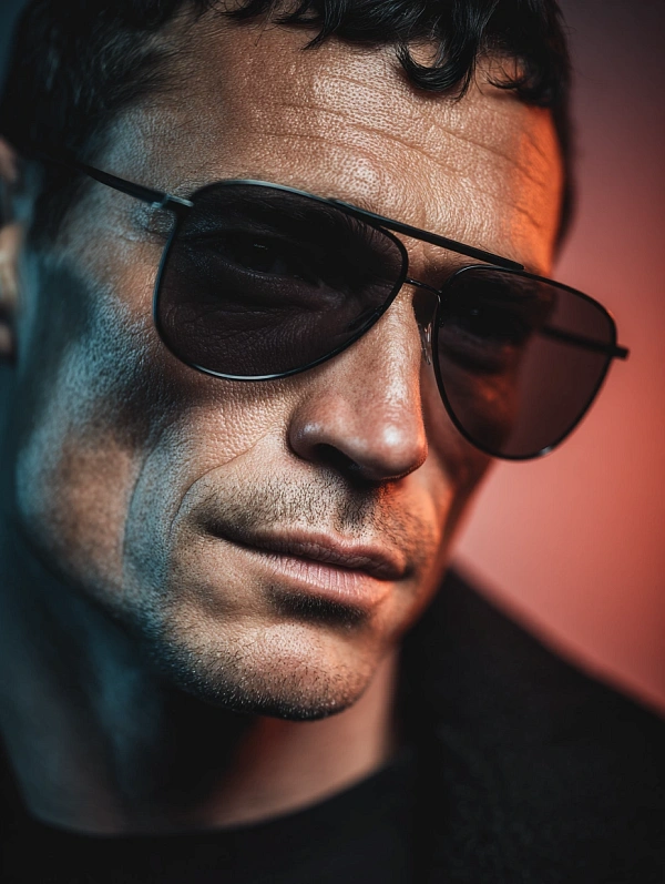 Стильный мужчина в солнцезащитных очках