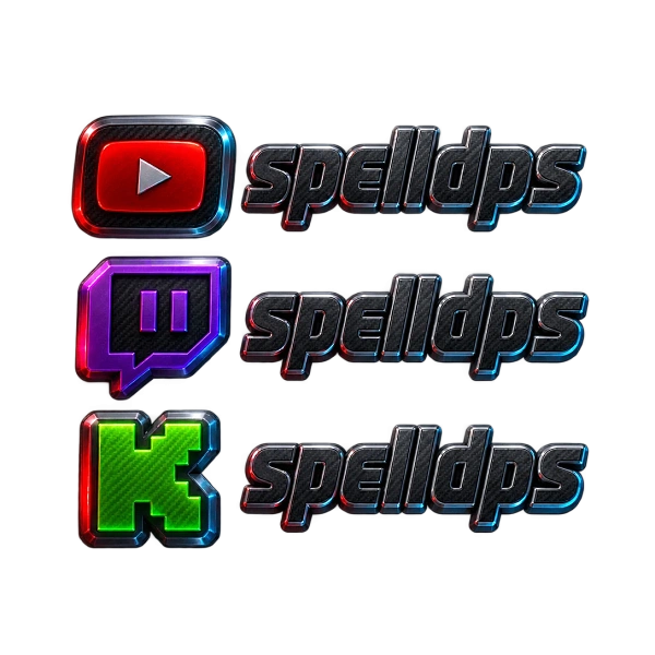 Вертикальный стек соцметок YouTube Twitch Kick