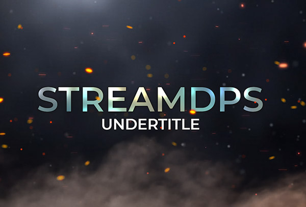 Stream scene fire sparks background