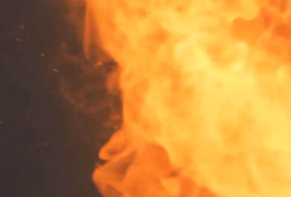 OBS Stinger (scene transition) burning 5