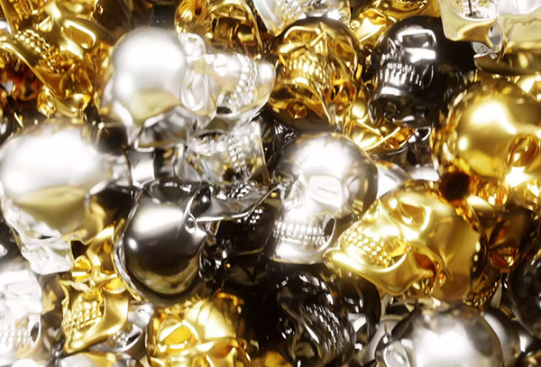  OBS Stinger (scene transition) shiny skull