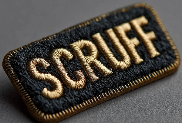 Вышитая нашивка с надписью Scruff