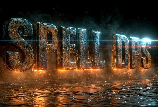 Эффектный 3D текст со свечением