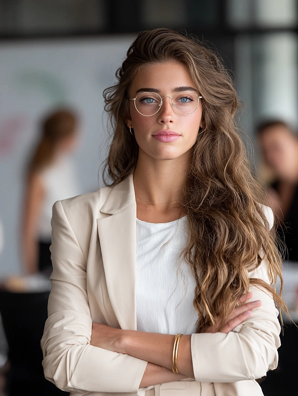 Деловой образ молодой женщины