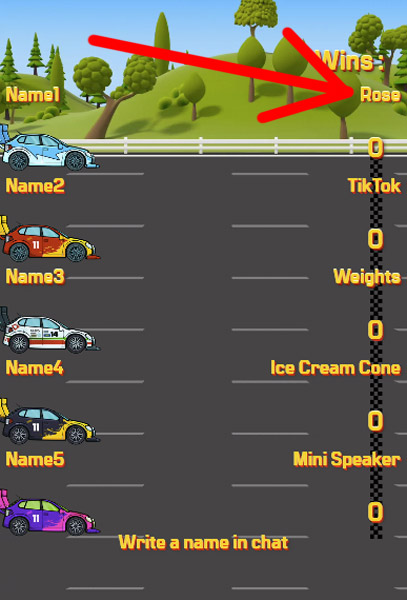 Race 3 - Gift names only