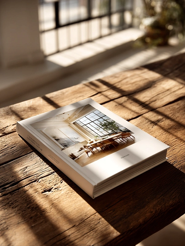 Стильный интерьерный фотоальбом с тенью