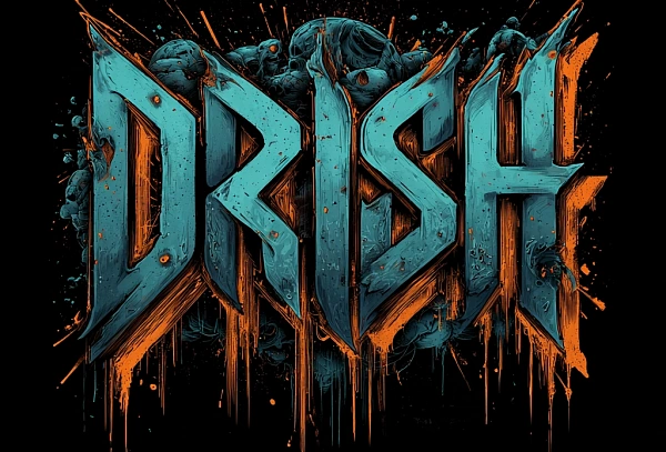 Граффити стиль надписи DRISH