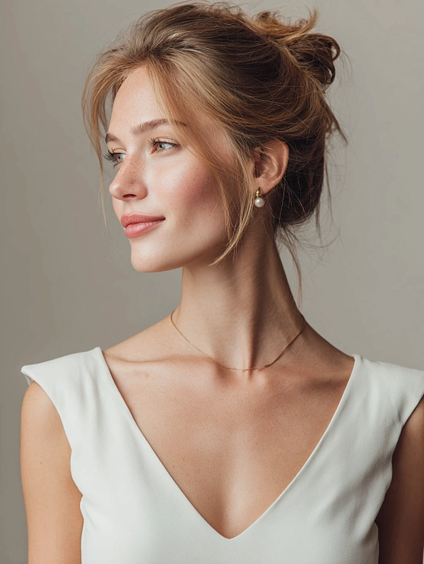 Элегантный женский портрет в студии