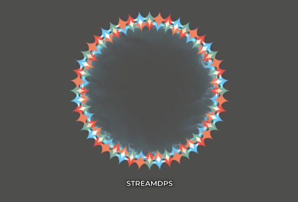 Оверлей для стрима Color ring круглая рамка