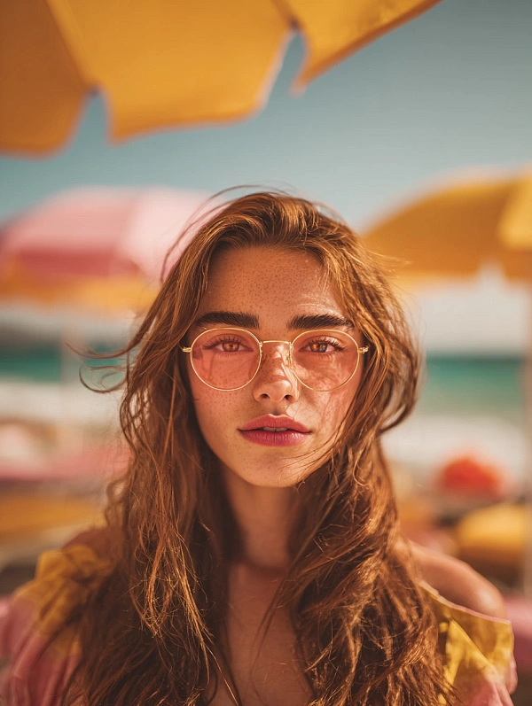Летний портрет девушки в очках