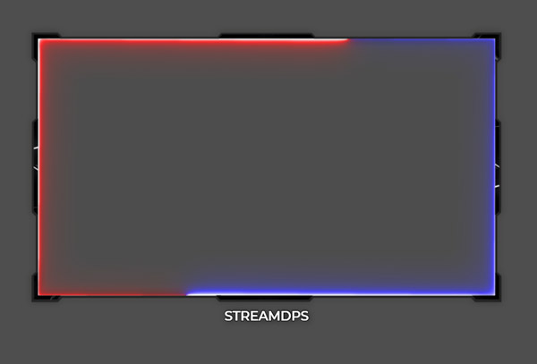 Kirov red & blue 16:9 frame