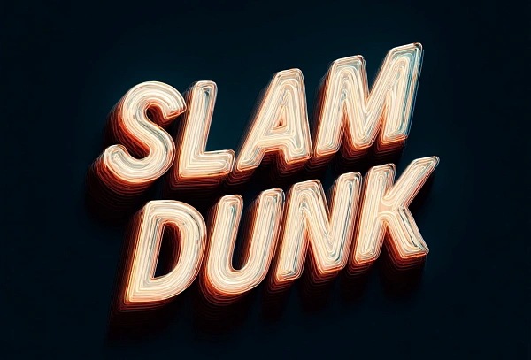 Стайлизованный текстовый эффект Slam Dunk