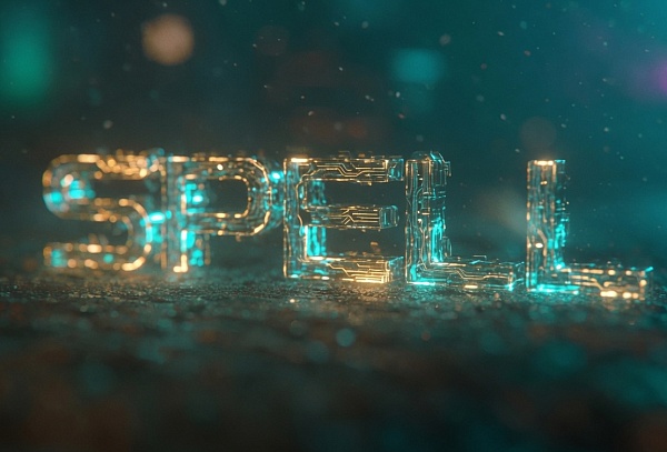 Технологический 3D текст стиль SPEDL