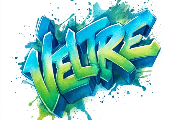 Цветной граффити стиль Velure