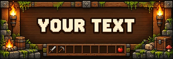Ваш текст на панели игры