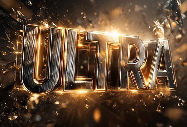 Эффектное 3D слово ULTRA