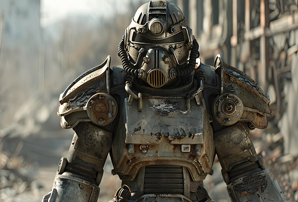 Тяжелый бронированный солдат Fallout