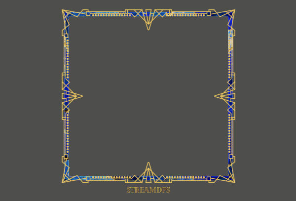 Рамка для стрима Neon light facecam frame
