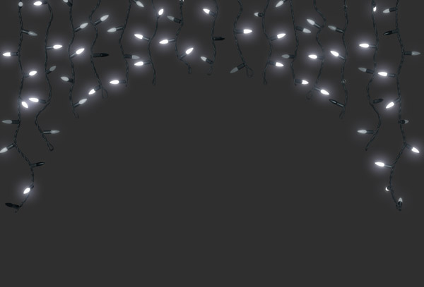  Christmas lights decoration overlay
