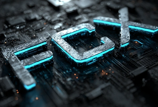 Трехмерное изображение текста FCX