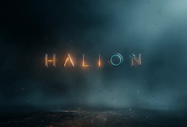 Таинственный светящийся текст HALION