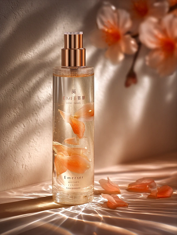 Элегантный флакон с цветочным ароматом