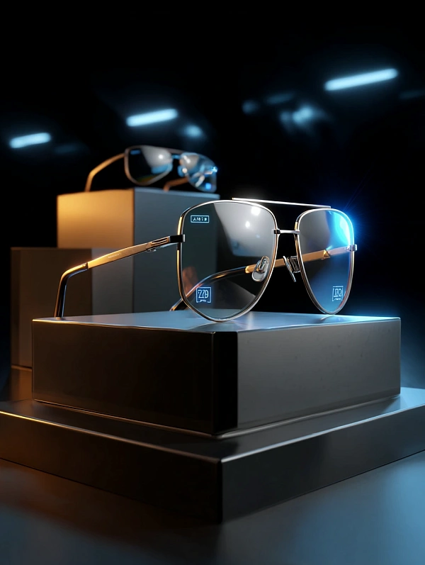 Стильные очки в футуристическом стиле