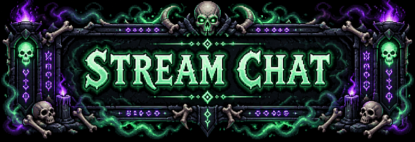 Горизонтальная пиксельная панель некроманта Twitch
