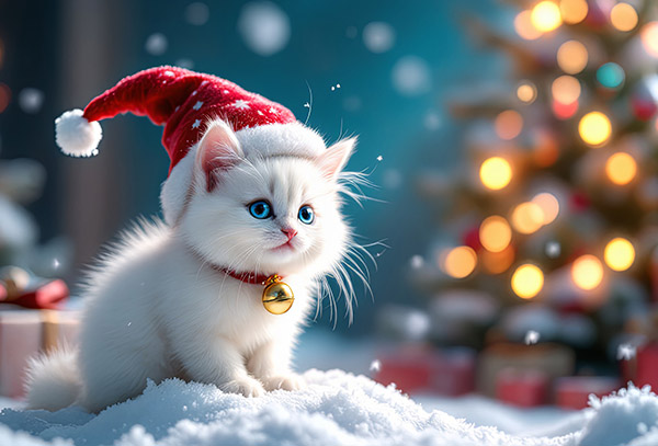 Рождественский котенок