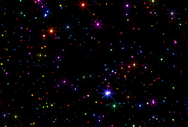  TikTok animated overlay colored stars