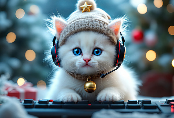 Котик геймер