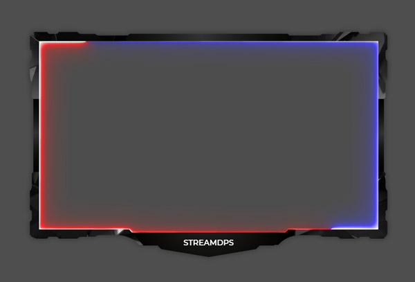 M3 red & blue 16:9 overlay