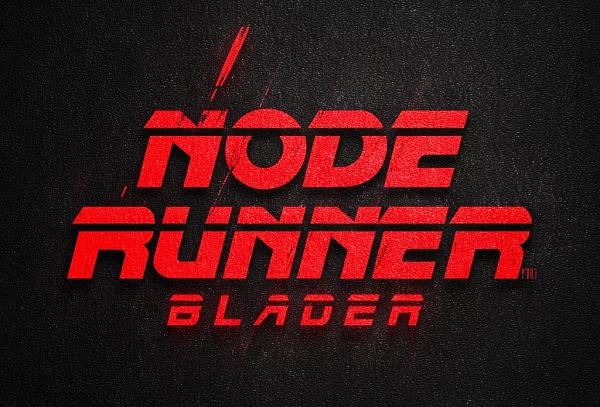 Логотип NODE RUNNER BLADE красный
