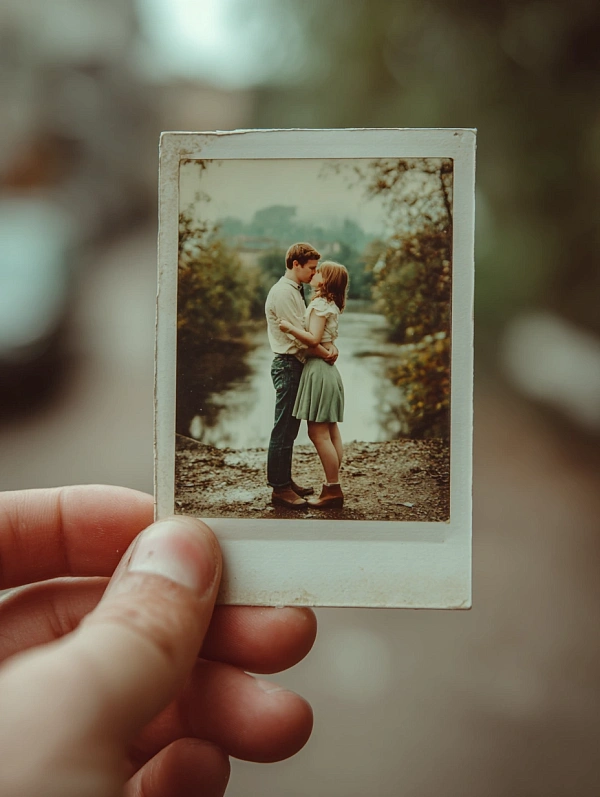 Романтическая фотография молодой пары