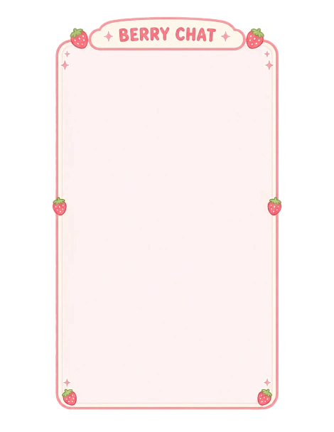 Вертикальная kawaii чат-рамка