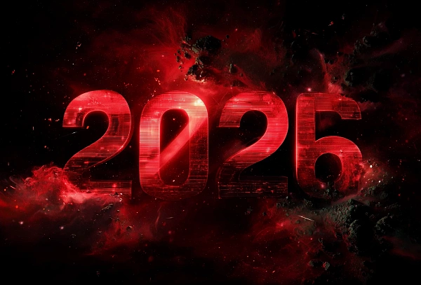 Будущее 2026 года в красных тонах