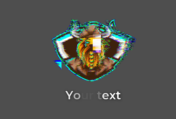  Glitch set 2  logo + text