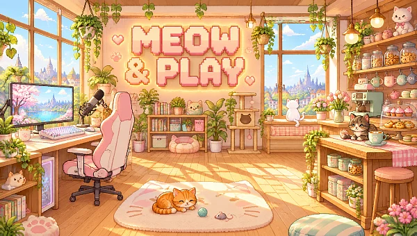 Канал Meow и игра: уютный интерьер
