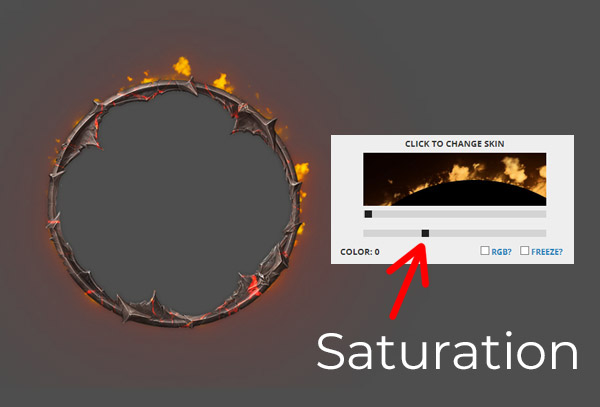 Круглая рамка для вебки Round facecam frame