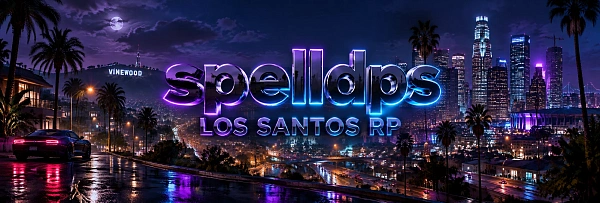Панорамный баннер Los Santos ночью