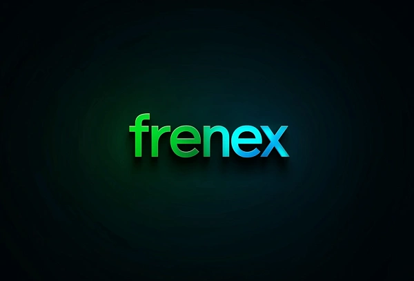 Яркий градиентный логотип Frenex