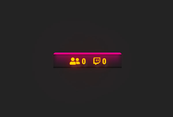Twitch фолловеры + зрители с иконкой