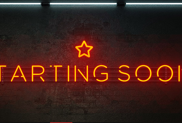 Neon title